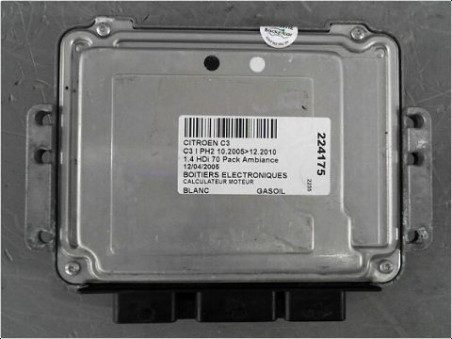 CALCULATEUR MOTEUR CITROEN C3 PH2 2005-2010