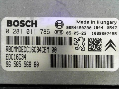 CALCULATEUR MOTEUR CITROEN C3 PH2 2005-2010