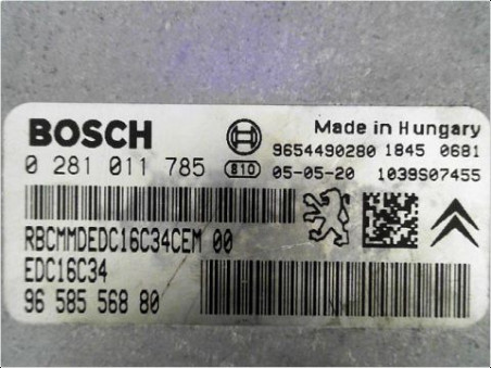 CALCULATEUR MOTEUR CITROEN C3 PH2 2005-2010