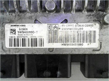 CALCULATEUR MOTEUR CITROEN C3 PH2 2005-2010