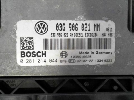 CALCULATEUR MOTEUR VOLKSWAGEN TOURAN PH2 06-10