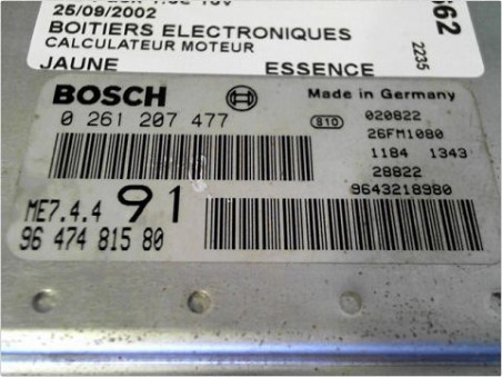 CALCULATEUR MOTEUR PEUGEOT 206 98-09