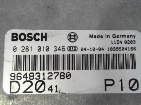 CALCULATEUR MOTEUR PEUGEOT BOXER 290CS TOLE 02-2006