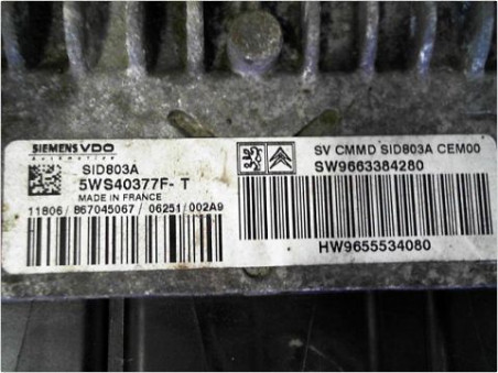 CALCULATEUR MOTEUR PEUGEOT 807 02-14