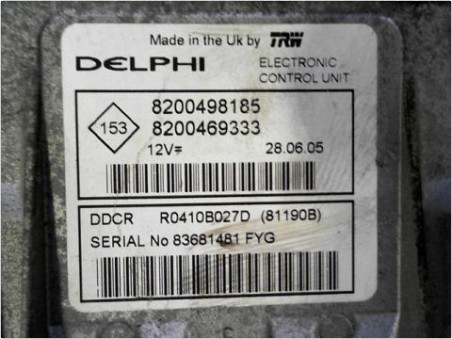 CALCULATEUR MOTEUR RENAULT CLIO II PH.2 01-06