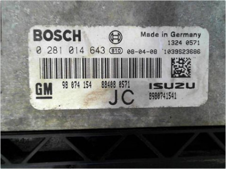 CALCULATEUR MOTEUR OPEL ASTRA (H) 2007-2010