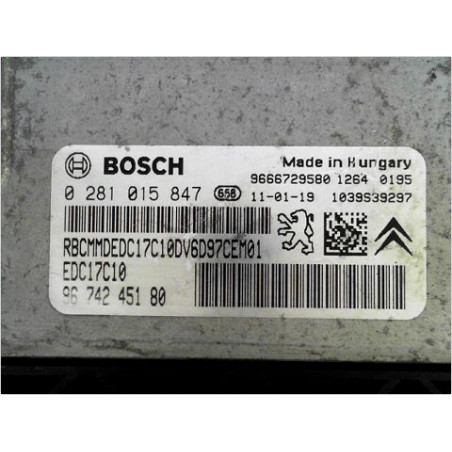 CALCULATEUR MOTEUR CITROEN C3 II 2009-2012