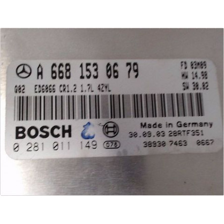CALCULATEUR MOTEUR MERCEDES VANEO 2002-05