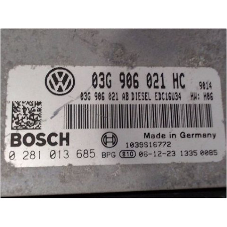 CALCULATEUR MOTEUR VOLKSWAGEN GOLF V 2003-2009