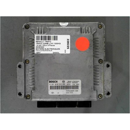 CALCULATEUR MOTEUR RENAULT TRAFIC COMBI L1H1 1000KG 2001-