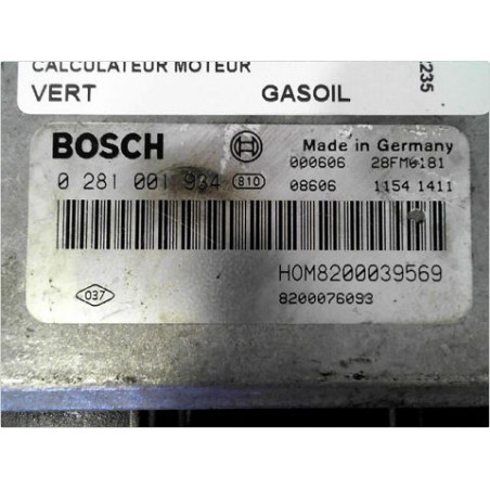 CALCULATEUR MOTEUR RENAULT SCENIC I PH2 99-03