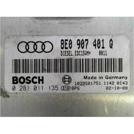 CALCULATEUR MOTEUR AUDI A4 2001-2004