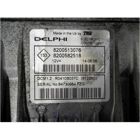 CALCULATEUR MOTEUR RENAULT CLIO II CAMPUS 06-09