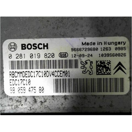 CALCULATEUR MOTEUR PEUGEOT 208 12-15