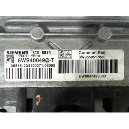CALCULATEUR MOTEUR PEUGEOT PARTNER PH2 BREAK 02-08
