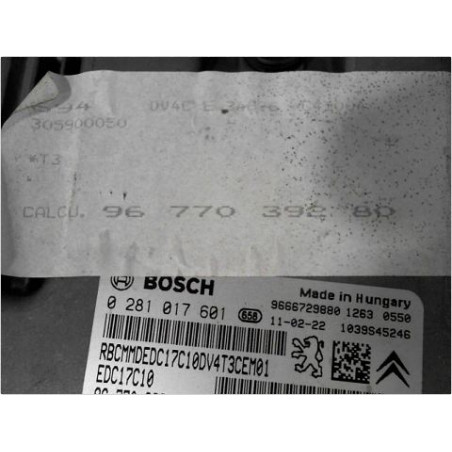 CALCULATEUR MOTEUR PEUGEOT 206+ 09-13