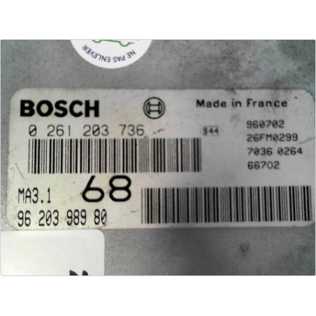 CALCULATEUR MOTEUR CITROEN SAXO 96-99