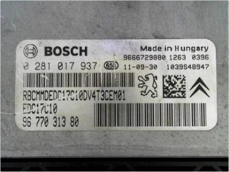 CALCULATEUR MOTEUR PEUGEOT 206+ 09-13