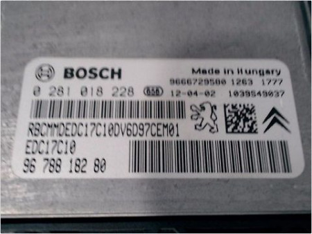 CALCULATEUR MOTEUR PEUGEOT PARTNER II PH2 FGT 12-15