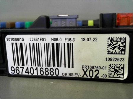BOITIER GESTION HABITACLE CITROEN C3 II 2009-2012