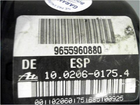 UNITE HYDRAULIQUE ABS PEUGEOT 206 CC 2000-2007