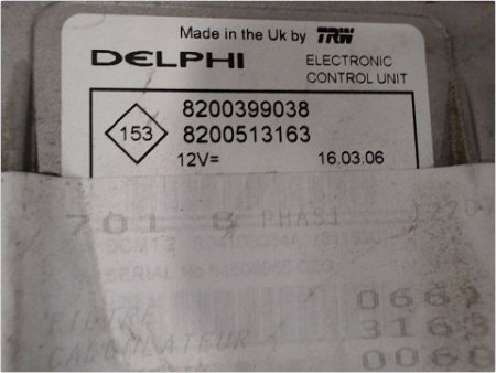 CALCULATEUR MOTEUR RENAULT SCENIC II PH1 2003-2006
