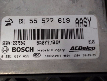 CALCULATEUR MOTEUR OPEL ASTRA (J) 2010-2012