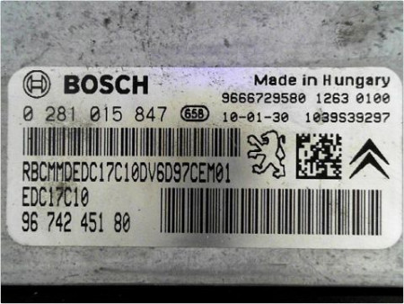 CALCULATEUR MOTEUR PEUGEOT 308 2007-2011