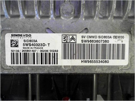 CALCULATEUR MOTEUR PEUGEOT 307 CC 2005-