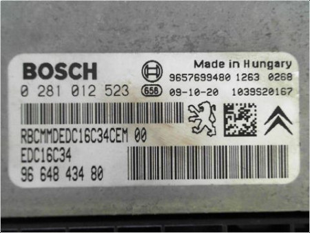 CALCULATEUR MOTEUR CITROEN C3 PH2 2005-2010