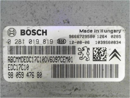 CALCULATEUR MOTEUR CITROEN C3 PICASSO PH2 2012-