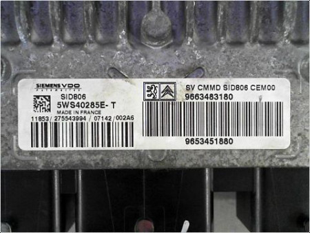 CALCULATEUR MOTEUR CITROEN C3 PH2 2005-2010