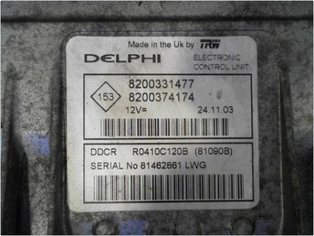 CALCULATEUR MOTEUR RENAULT CLIO II PH.2 01-06