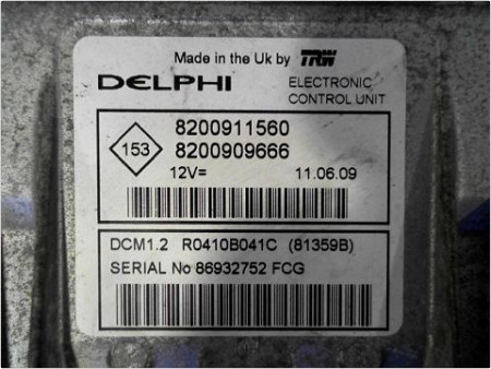 CALCULATEUR MOTEUR RENAULT CLIO III PH.1 05-09