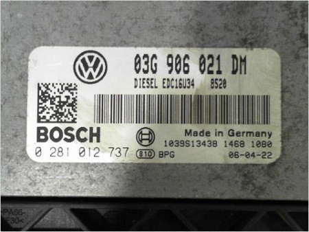 CALCULATEUR MOTEUR VOLKSWAGEN TOURAN 03-06
