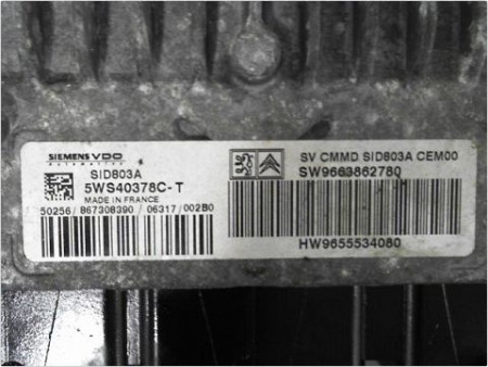 CALCULATEUR MOTEUR PEUGEOT EXPERT II TOLE 2007-