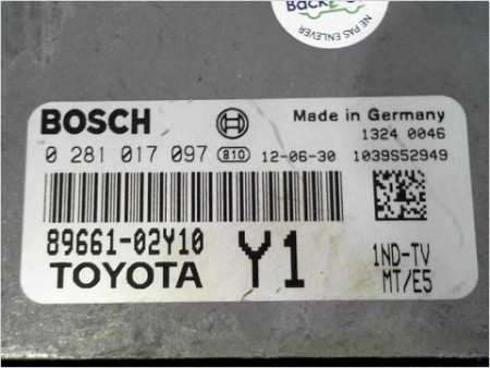 CALCULATEUR MOTEUR TOYOTA AURIS II 2012-2015