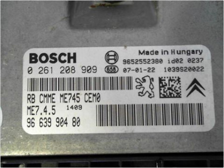 CALCULATEUR MOTEUR PEUGEOT 307 CC 03-05