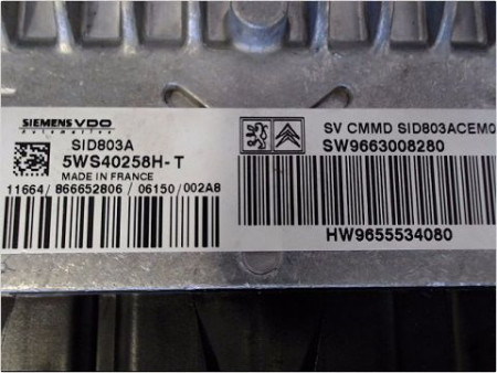 CALCULATEUR MOTEUR CITROEN C5 PH2 2004-2008