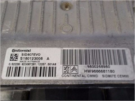 CALCULATEUR MOTEUR PEUGEOT PARTNER II PH2 BREAK 12-15