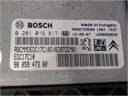 CALCULATEUR MOTEUR PEUGEOT 208 12-15
