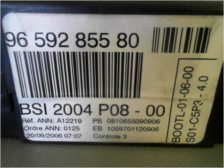 BOITIER GESTION HABITACLE PEUGEOT 207 5P