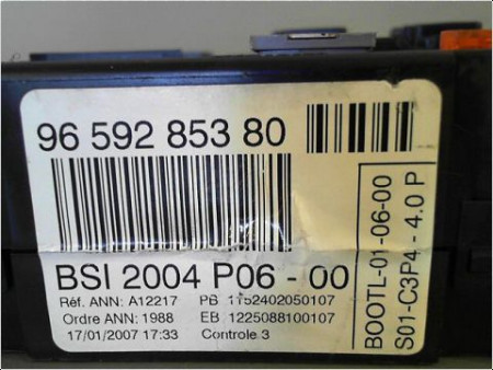 BOITIER GESTION HABITACLE PEUGEOT 207 5P