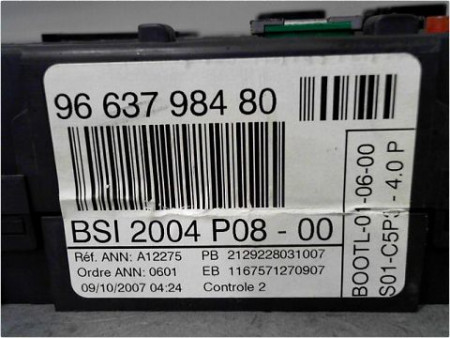 BOITIER GESTION HABITACLE CITROEN C4 04-08