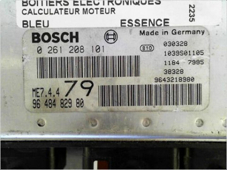 CALCULATEUR MOTEUR PEUGEOT 206 98-09