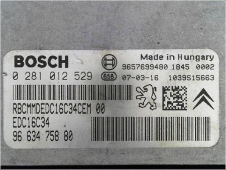 CALCULATEUR MOTEUR CITROEN C3 PH2 2005-2010