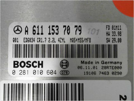 CALCULATEUR MOTEUR MERCEDES VITO FOURGON 96-03