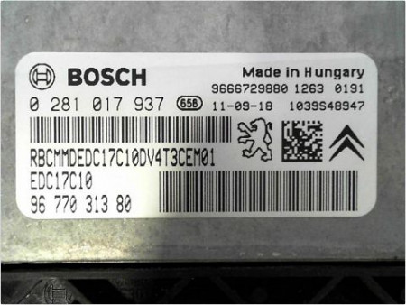 CALCULATEUR MOTEUR PEUGEOT 206+ 09-13