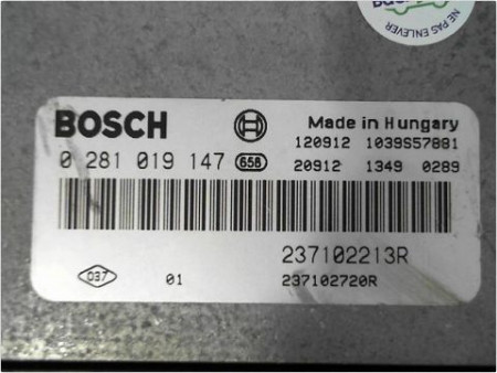 CALCULATEUR MOTEUR DACIA LODGY 12-16