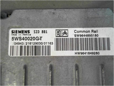 CALCULATEUR MOTEUR PEUGEOT 307 2001-2005